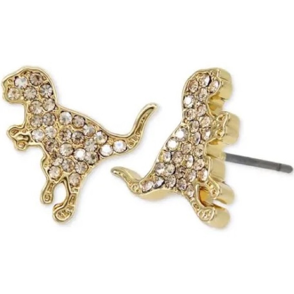 Coach Rexy pavé earrings NWT